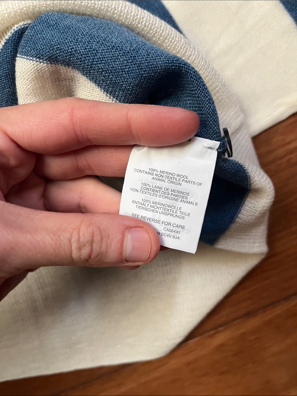 NWT J. Crew Striped Merino Bow Tie Cardigan - Picture 4 of 6